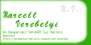 marcell verebelyi business card